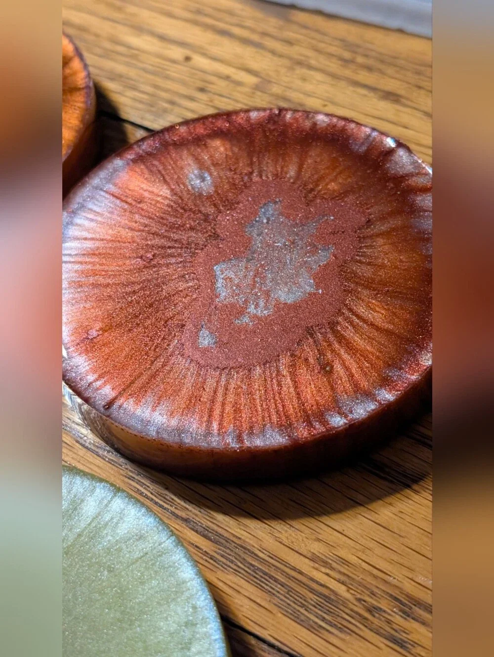 Abstract Planets Made From Epoxy Resin 4 Piece Coaster Set